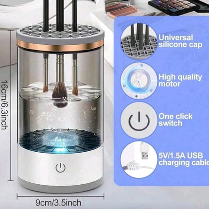 Multi-Function Makeup Brush Cleaner & Dryer – One Device, Complete Care