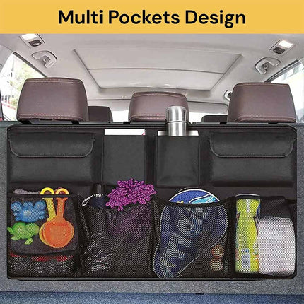 Car Back Seat Organizer Hanging Bag Travel Storage Holder For Tablet Tidy Pocket