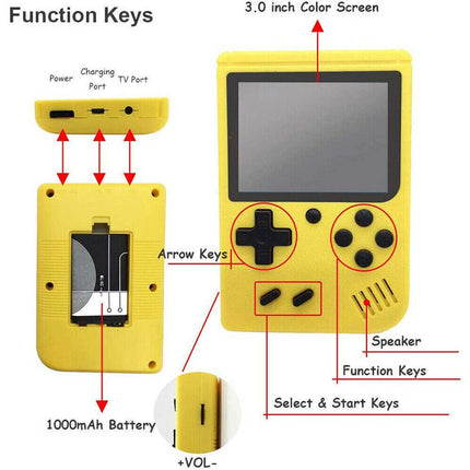 Handheld Game Console Retro Video Game boy Game Toy Built-in 500 Games Kids Gift