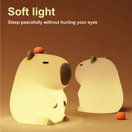 Creative Cute Capybara Night Light for Kids, Adorable Animal LED Night Lamp