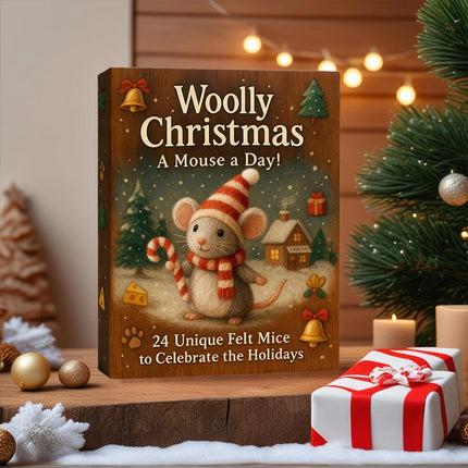2025 Christmas Mouse Advent Calendar - 2D Acrylic Winter Holiday Decoration