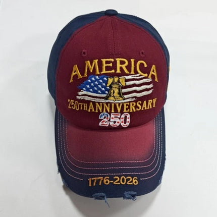 1776-2026 American 250th Anniversary Embroidered Baseball Cap - Gift for Dad