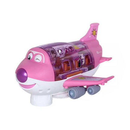 360 Rotating Electric Toy Plane Airplane with Sound Light Gift for Boys Xmas Gift
