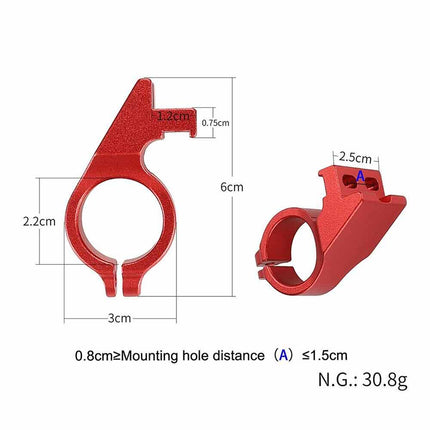 Outdoor Sports Display Seat Aluminum Fixed Bracket For 22mm Dia Handlebars