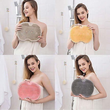 Foot Back Body Scrubber Massager Pad Shower Bath Exfoliating Brush Cleaning Mat