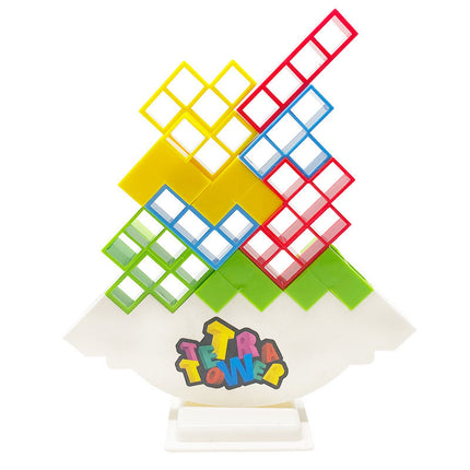 Tetra Tower Game Stacking Blocks Stack Building Blocks Balance Puzzle Board Assembly Bricks Educational Toys for Children Adults