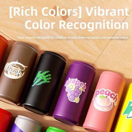 2 Player Duel Board Game, 20PCS Drink Matching Bottle Color Guess Educational Toy