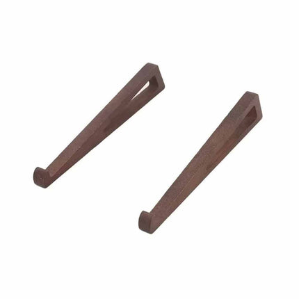 2x Portable Foldable Wooden Laptop Stand - Ergonomic 12° Adjustable Angle