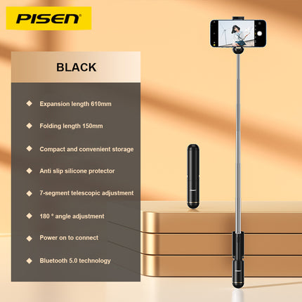 Pinsheng Bluetooth Selfie Stick Mini-Portable Bluetooth for Live Streaming