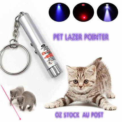 6PCS Mini Cat Dog Pet Toy Red Laser Light LED Pointer Pen Lazer Interactive Training