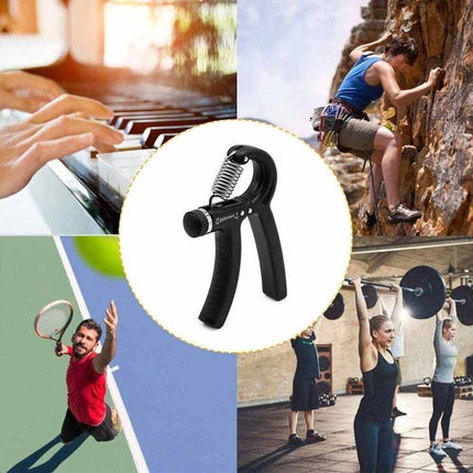 2 Pack Adjustable Hand Grip Strengthener, 5-60kg Resistance Hand Exerciser