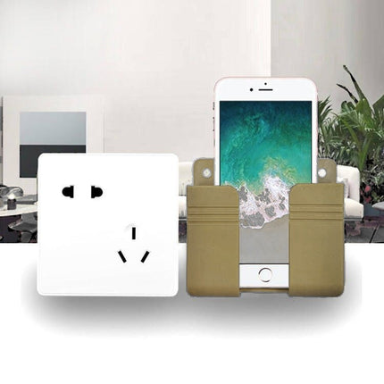 4Pcs Wall Mounted Remote Control Storage Rack Mobile Phone Holder Home Decor