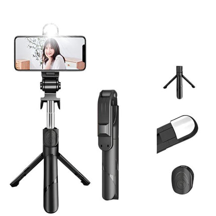 Flexible Tripod Holder Stand Selfie Stick With Bluetooth Remote For IOS Android