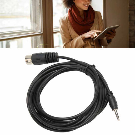 7 Pin DIN MIDI Male to 3.5mm Stereo Male Audio Cable, Plug & Play HiFi Replacement Cord 1.5M