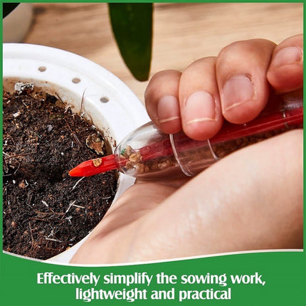4pcs Handheld Seed Dispenser Seeder Sower for Garden Plant Pots