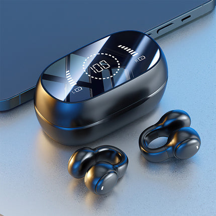 Clip-On Ear Hook Bone Conduction Wireless Bluetooth Running Headphones