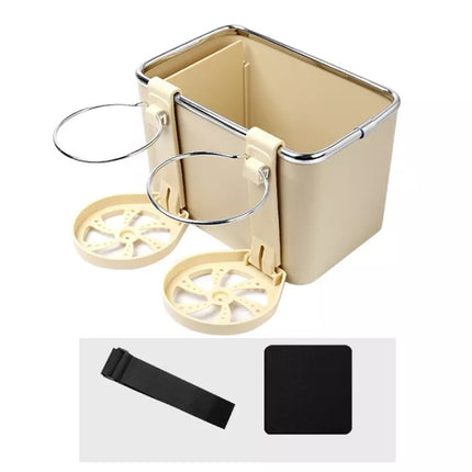 Car Storage Armrest Dual Cup Holder Organizer Bottle Holder Tissue Storage Box