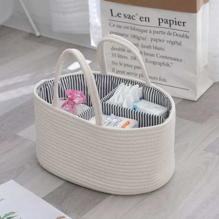 Nappy Caddy,Baby Diaper Caddy Organiser, Portable Nursery Storage Basket