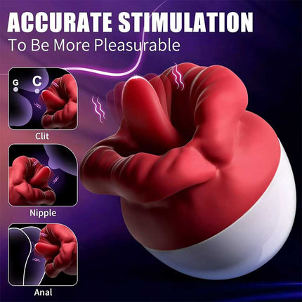 Tongue Licking Vibrator Female Clit G-spot Stimulator Sucking for Women Sex Toys