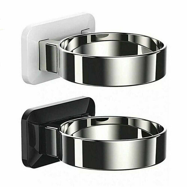 Wall Mount Hair Dryer Holder Hairdryer Bracket Stand Bathroom Storage Rack