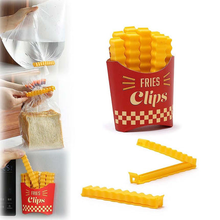 12Pcs Reusable Plastic Food Bag Sealing Clips, Kitchen Fridge & Freezer Storage