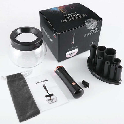 Electric Makeup Brush Cleaner and Dryer Set – Automatic Cleaning & Quick Drying