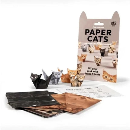 DIY Origami Animals Kit - 50 Sheets Paper to Fold Cat & Dog Figures