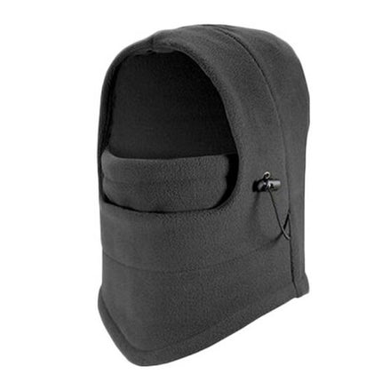 Double Layer Fleece Winter Ski Hood Windproof Warm Outdoor Cap
