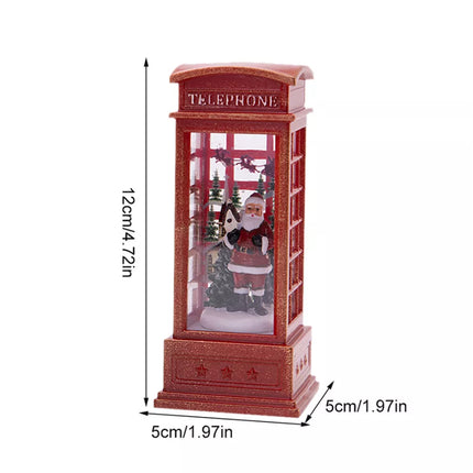 Christmas LED Light Up Lantern Xmas Santa Claus Table Lamp Ornament Decor Gifts