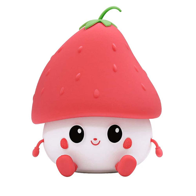 7 Colors Strawberry Night Light - Wireless 11cm Bedroom Lamp for Home Decor & Gifting