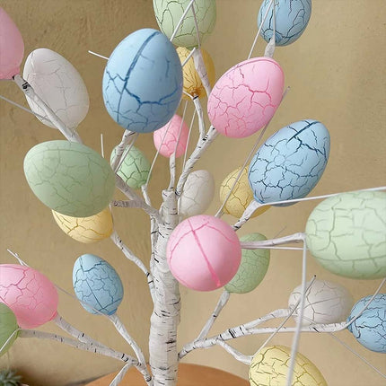 Easter LED Twig Tree Pre-Lit Birch Light Up Party Decoration with 24 Eggs