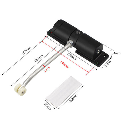 Heavy Duty Door Gate Closer Spring Fire Rated Outdoor Automatic Surface Mount