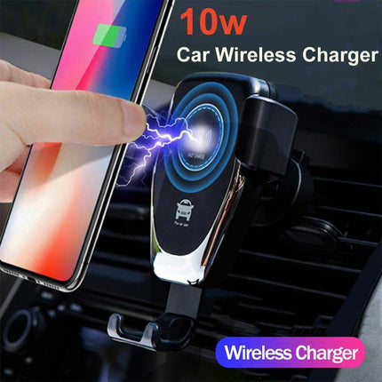 15W Wireless Auto Fast Charger Car Holder Gravity Mount Air Vent Phone Holder