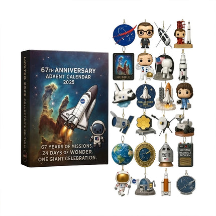 2025 NASA 2D Acrylic Advent Calendar 24 Days Christmas Countdo