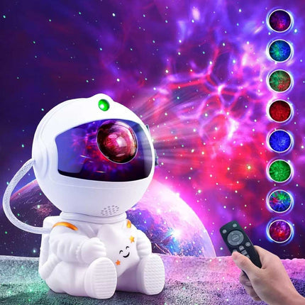 LED Astronaut & STAR Projector Light USB Starry Night Light Bedside Table Lamps