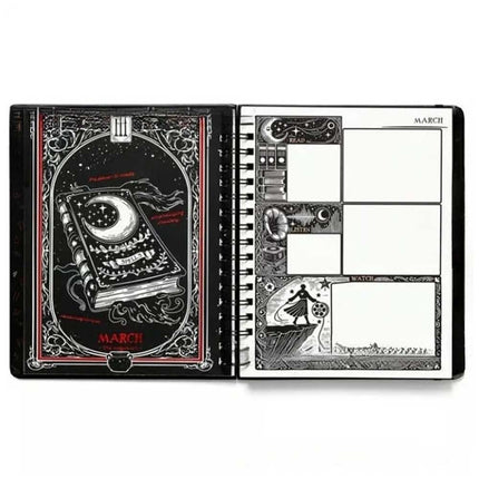 2026 Waiting for the Night Weekly Planner: Spiral Bound Journal Notebook Diary