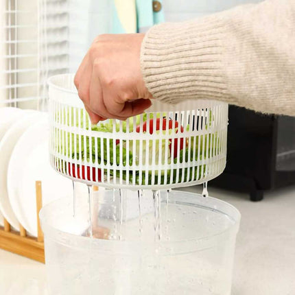 Salad Spinner, Vegetable Lettuce Washer & Dryer with Serving Bowl Container