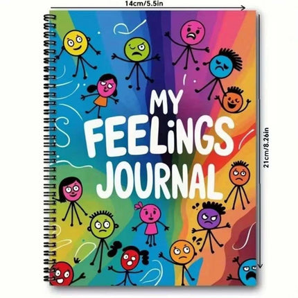 120 Pages Mental Health Notebook Journal, My Feeling Journal, Mood Tracking Diary