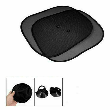 2Pcs Car Sun Shade Mesh, UV Protection for Front & Rear Windows