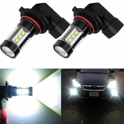 2PC 9006 HB4 LED Car Fog Light Headlight Bulb Lamps 6500K White