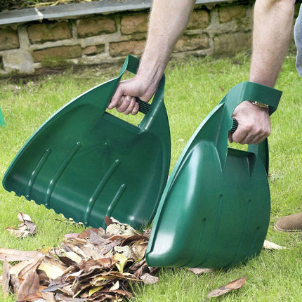 1x Leaf Grabbers With Handles Heavy Duty Garden Leaf Collector Set Garden Scoop Grabber