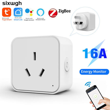 16A Smart WiFi & Zigbee AU Plug Voice Control Outlet for Alexa & Google Home
