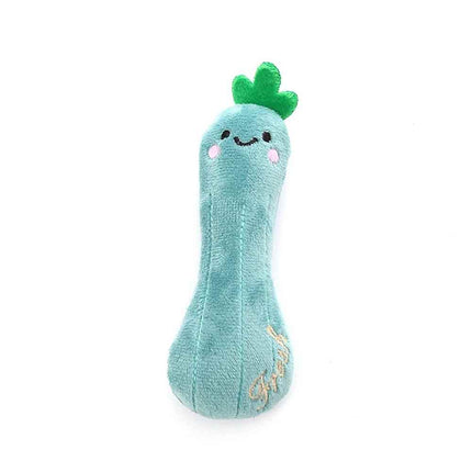 5Pcs Catnip Cat Toys Soft Plush Teeth Grinding Interactive Sound Play Toys