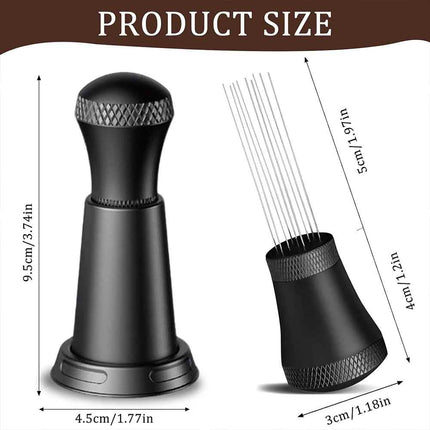 Espresso Coffee Tamper Distributor WDT Stirring Needle Coffee Making Tools Set