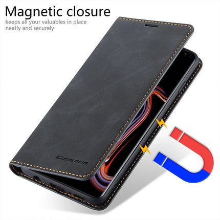 Premium Leather Flip Magnetic Wallet Case Protective Cover for iPhone 17