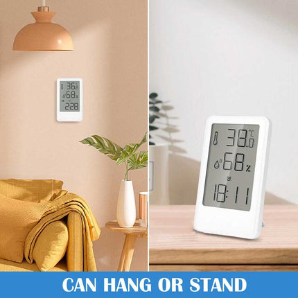 Digital Humidity Indoor Hygrometer Thermometer Temperature Meter Alarm Clock