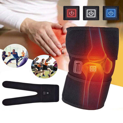 USB Heated Knee Pad Electric Knee Winter Keep Knee Warm Arthritis Pain Relief