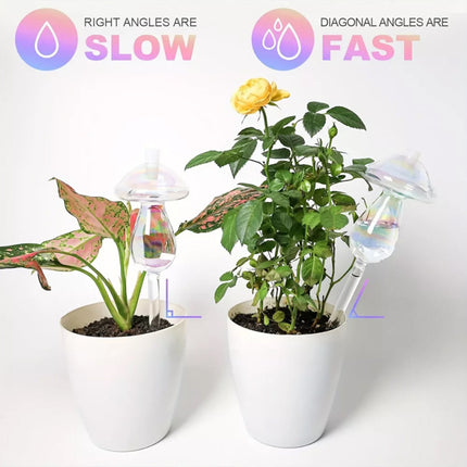 4 Pcs Plant Waterer Self Watering Spikes Plant Watering Globes Flower Spikes