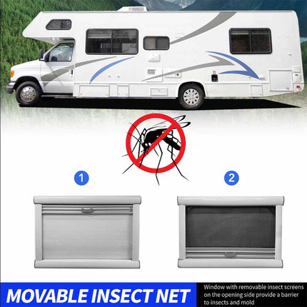 RV Caravan 800*1000MM Push Out Flat Window Locking Handle with Strut Attachment