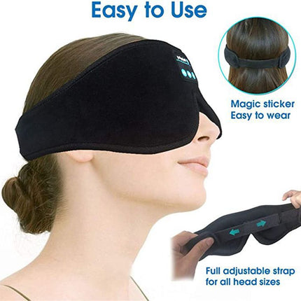 Wireless Bluetooth 5.0 Stereo Eye Mask Headphones Earphone Sleep Music Eye Mask